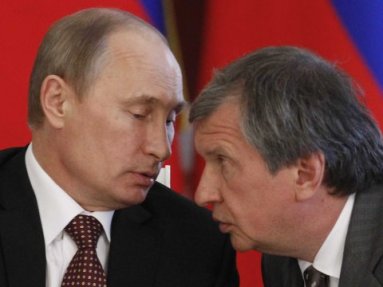 Putin Sechin close