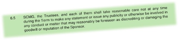 Statoil contract clause