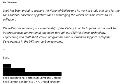 End of partnership email (excerpt)