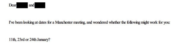 P114 - a meeting in Manchester with the SM