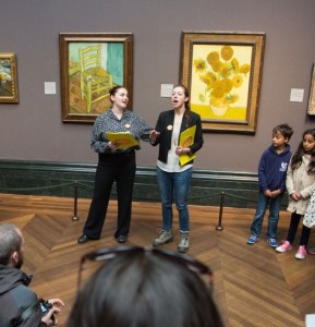 UK - London - Protest against Shell sponsorship of the arts at the National Gallery